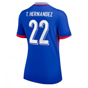 Frankrike Theo Hernandez #22 Hemmatröja Kvinnor EM 2024 Kortärmad